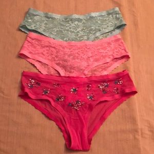 Victoria’s Secret Angels Secret Embrace Panties - 3 pairs